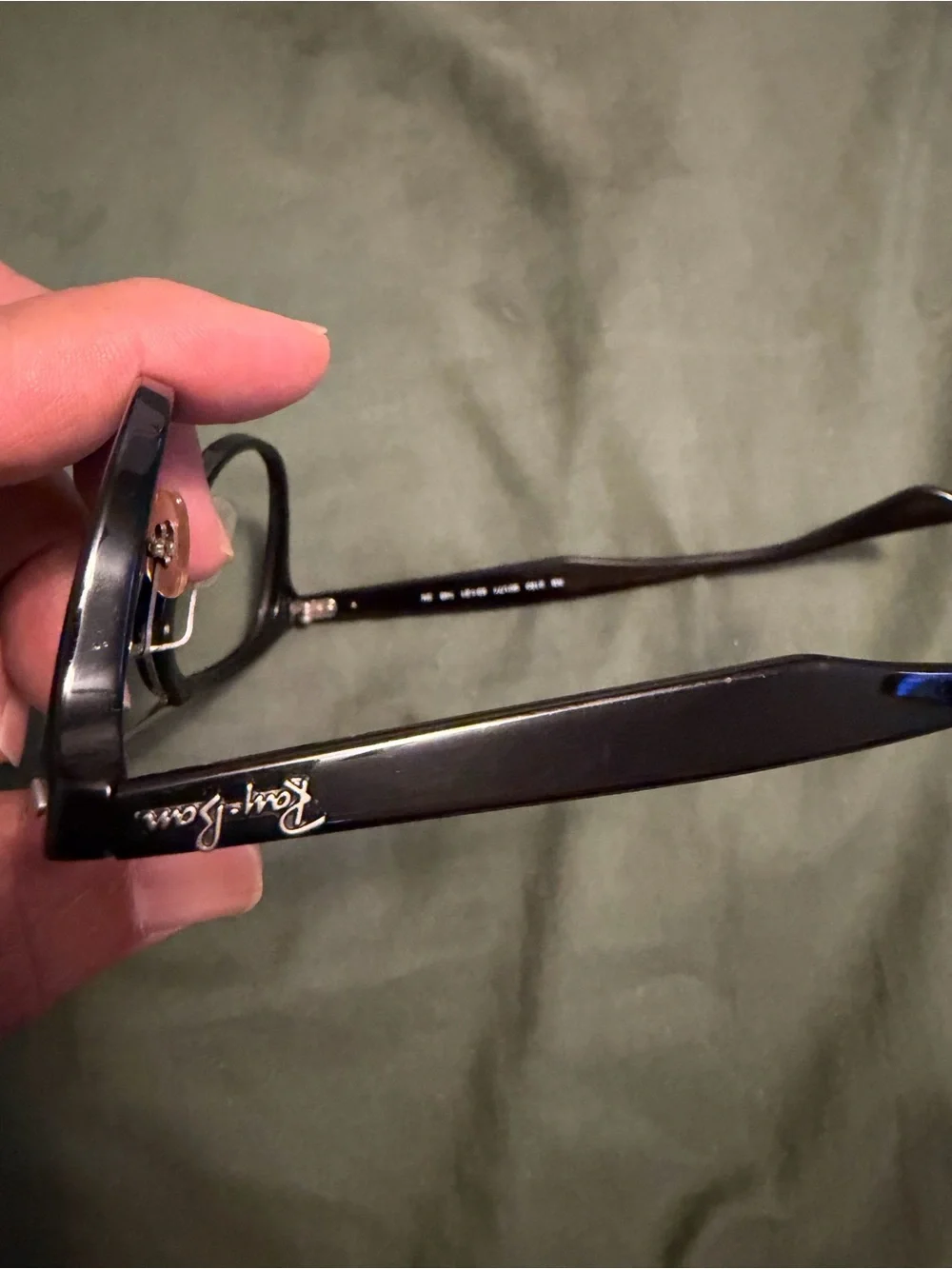 VINTAGE AVIATOR Ray-Ban Black Round Double-Bridge Eyeglasses